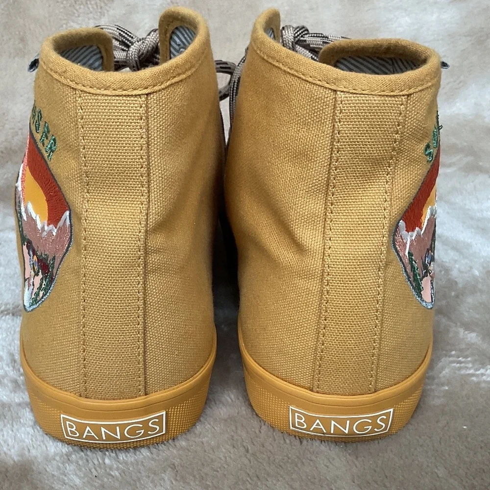 BANGS “sunset Chaser Yellowstone” High Top Sneaker Size 9
